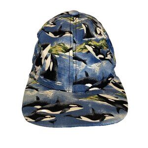 Vintage Orca Killer Whale Made In USA Snapback Hat Infiniti Chic OSFM